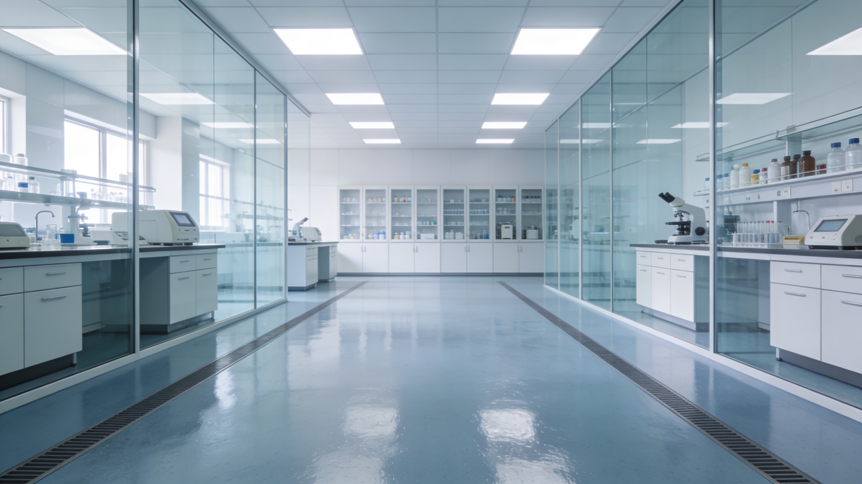 Антистатический пол в лаборатории